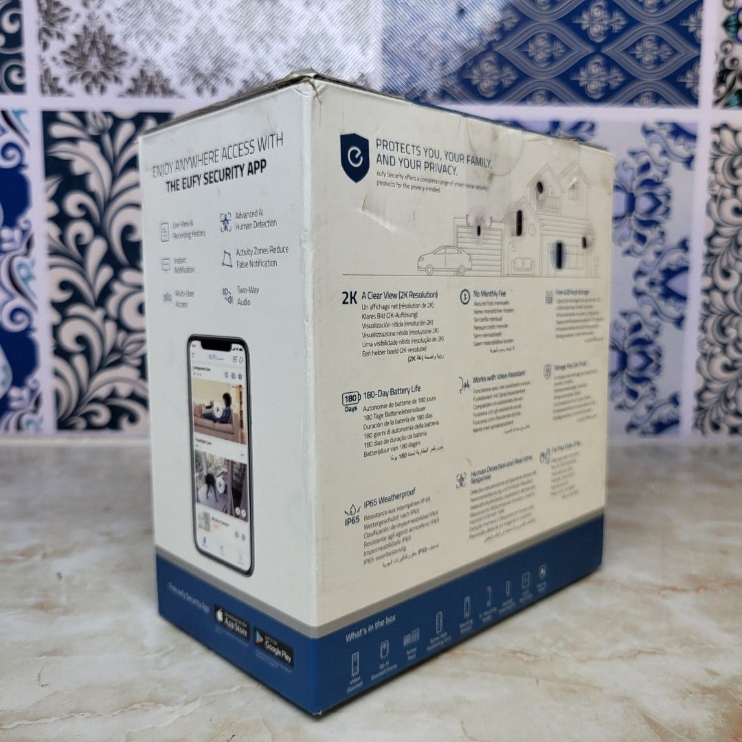 EUFY T8210/T8020 2K HD Wireless Doorbell, Furniture & Home Living
