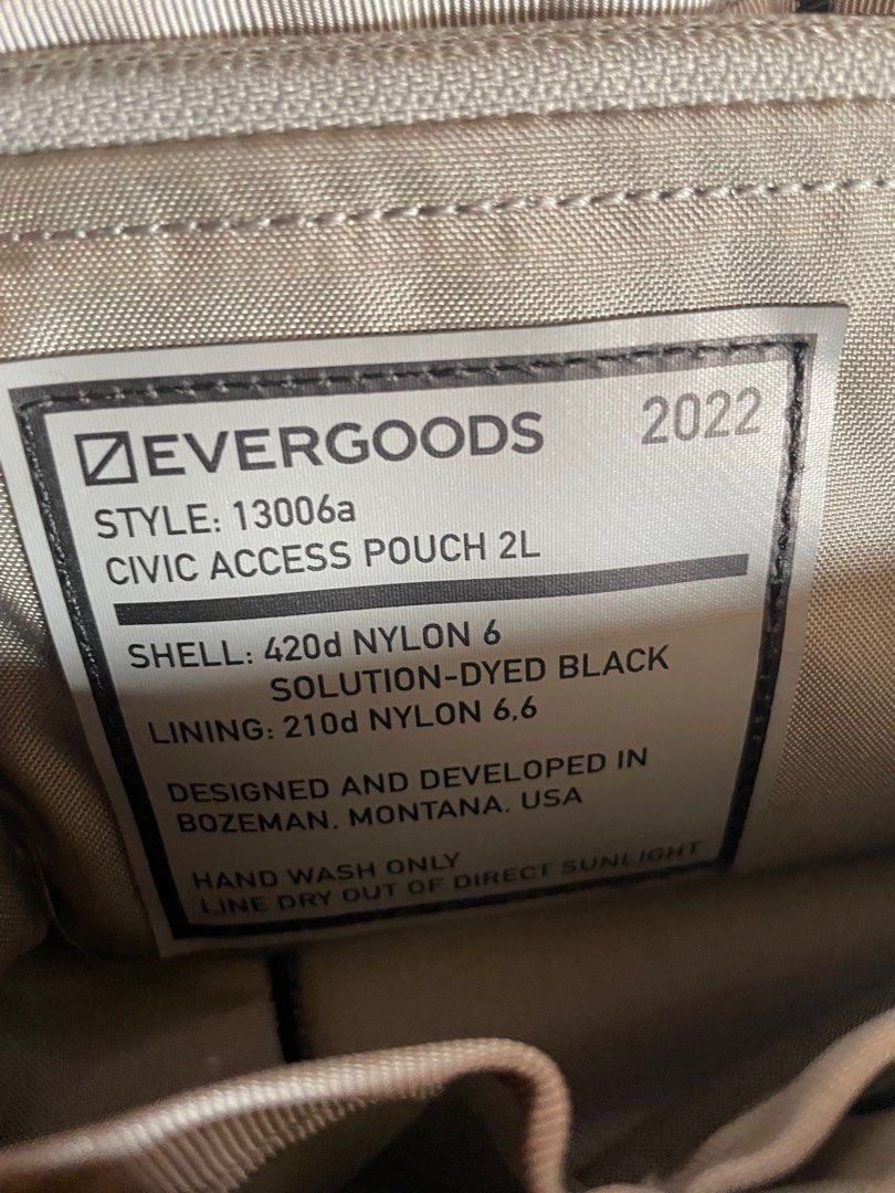 Civic Access Pouch 2L Solution Dyed Black