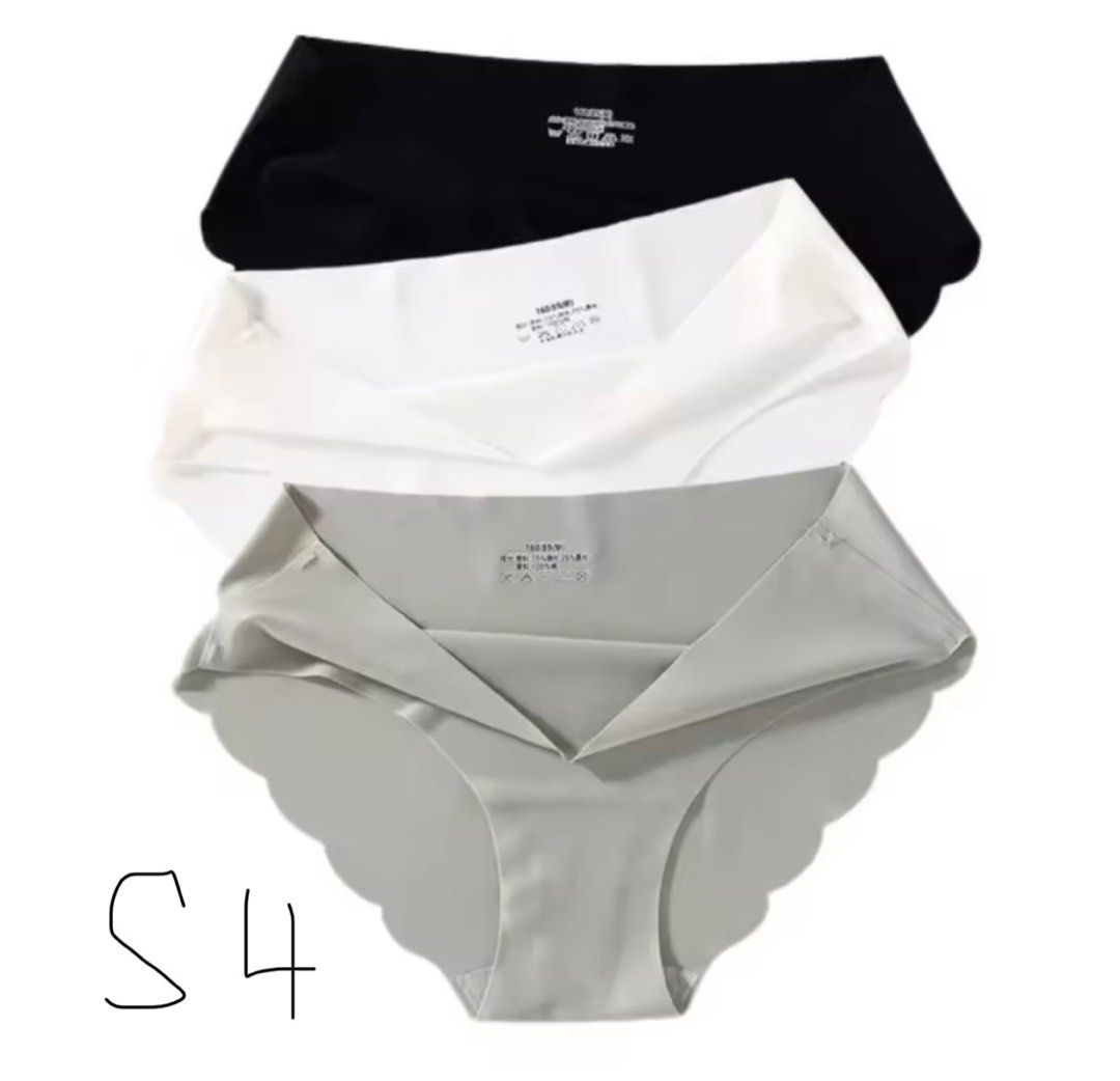 FINETOO Women's Cotton Panties 3Pcs/set Lace Briefs S-XL