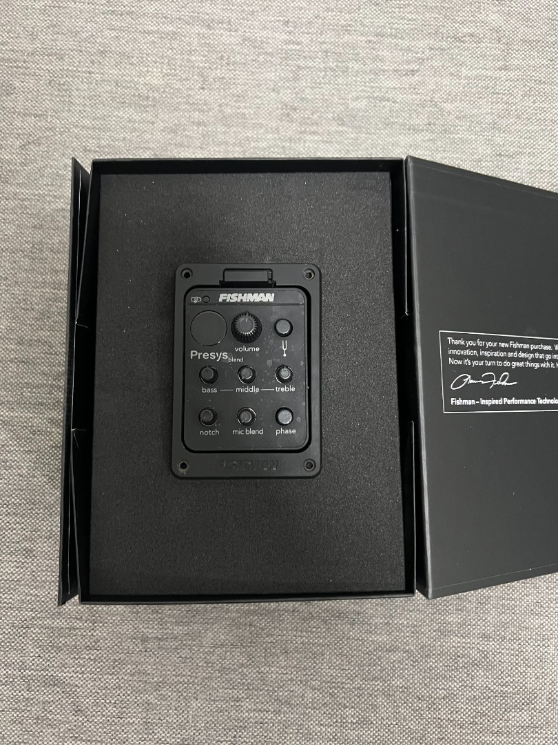 Fishman Presys Onboard Preamp + Pickup for Acoustic Guitar (ORIGINAL