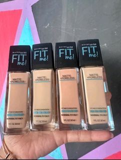 Fit Me Matte Poreless Foundation by MAYBELLINE Original (NEW REJECT POLOSAN)
