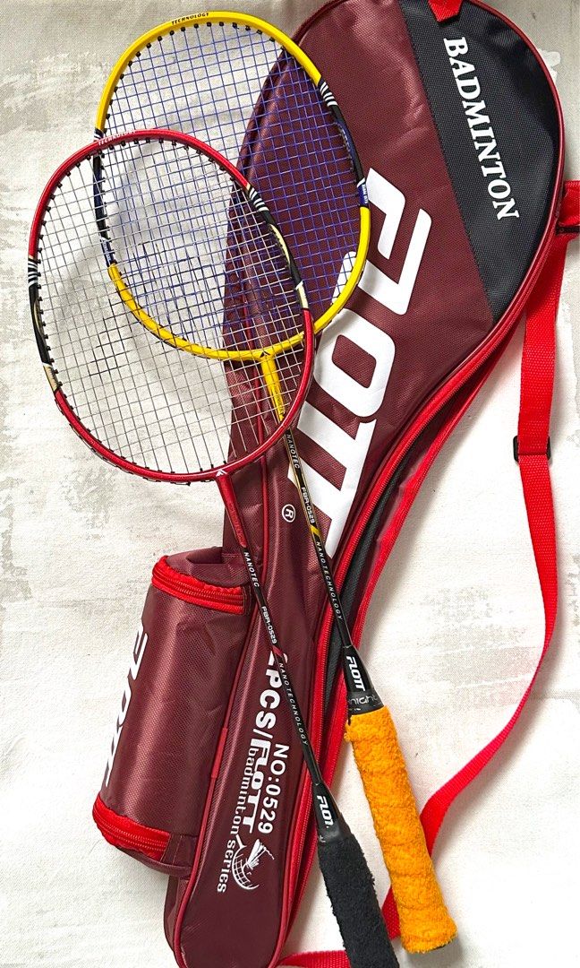 Flott Badminton Rackets (set), Sports Equipment, Sports & Games, Racket