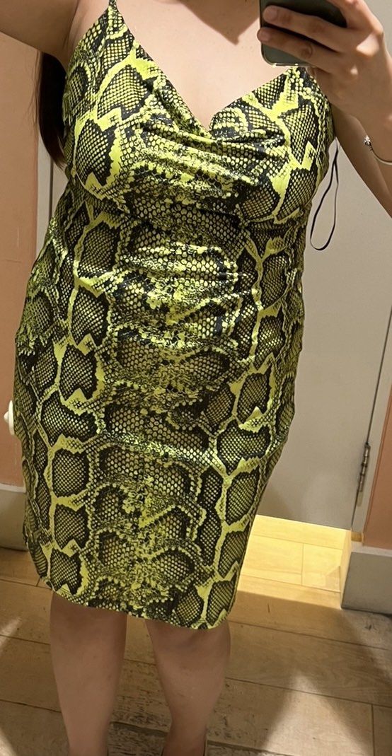 Snakeskin dress cheap forever 21