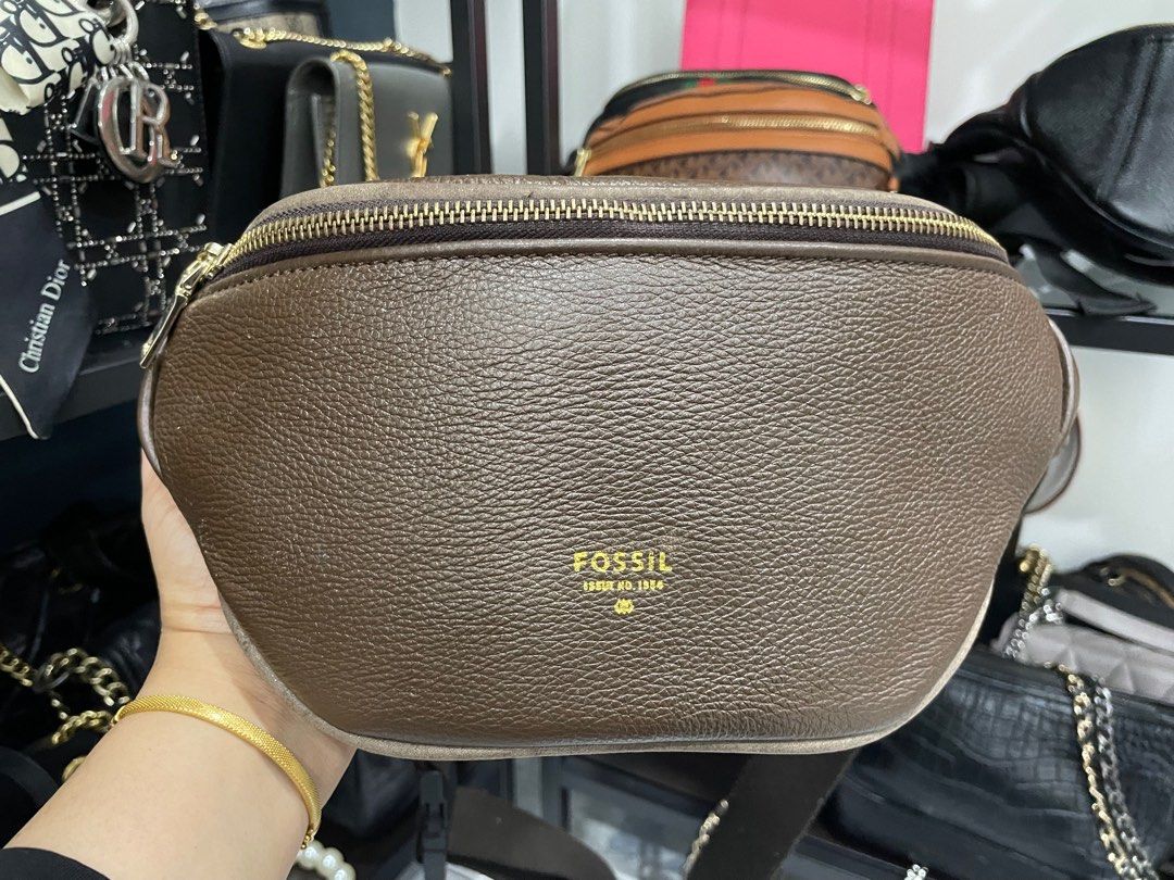 Fossil leather on sale belt bag
