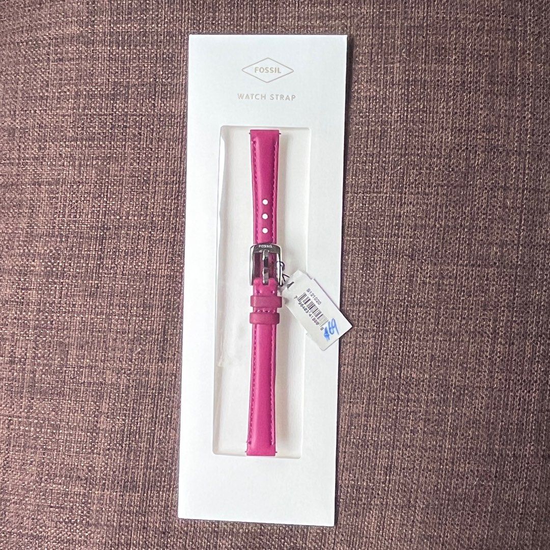 Fossil Watch Strap 12mm Dark Fuchsia Mobile Phones Gadgets