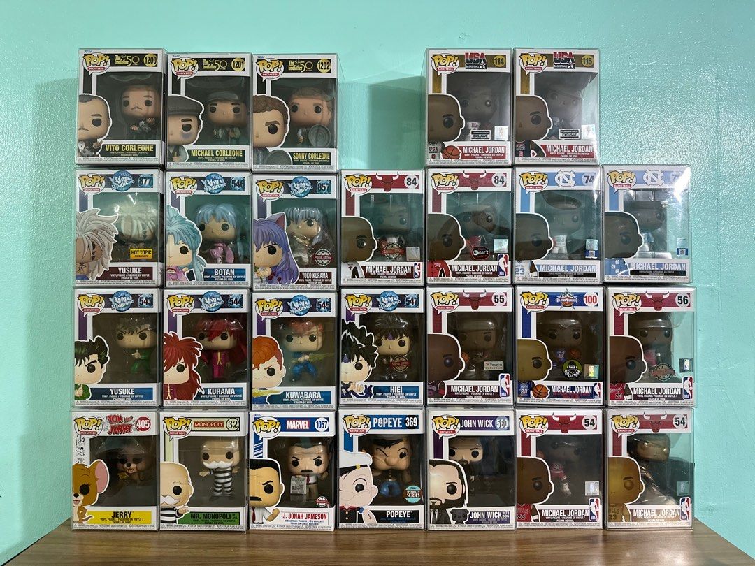Funko Pop Assorted (Category: Designer & Blind Box Toys) located in Malabon City. Submitted by reyyyyyyyyyyyyyyy (Listing ID 1258207162, Image 1). Description: For Sale Funko Pop Assorted Yuyu Hakusho set P13,000 (fixed) 9/10 Free prot Tom and Jerry (JERRY) SOLD 9/10 J. Jonah Jameson SOLD 9.5/10 John Wick with Dog SOLD 8.5/10 The Godfather set P4,500 (fix) 9.5/10 Message me for more photos Will send detailed photos via pm Meetup: Cayco / Jhocson 