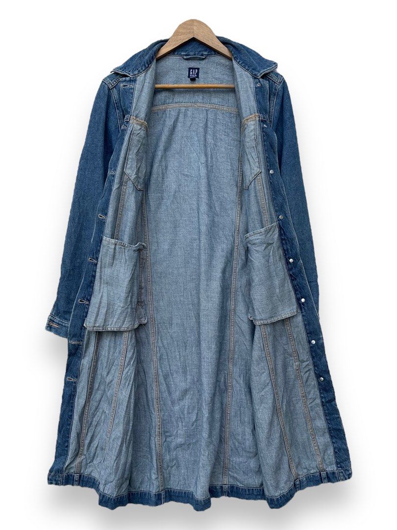Gap denim duster deals