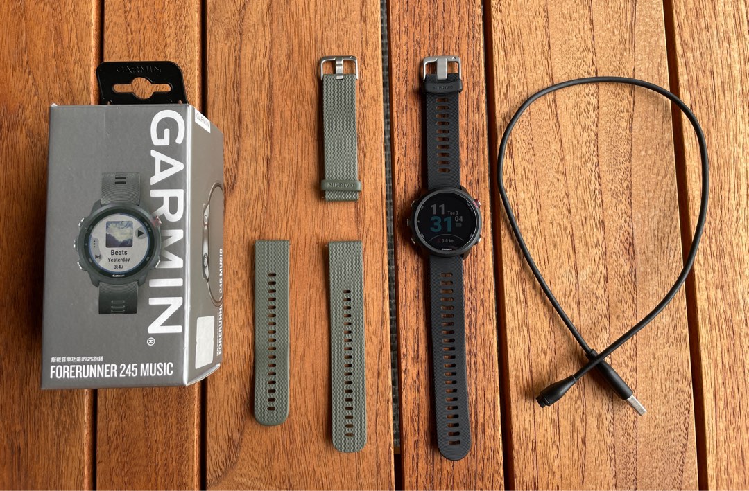 Garmin Forerunner 245 Music Black Running Dynamics Pod Mobile