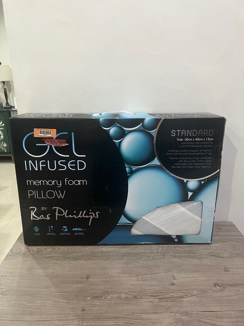 Gel infused memory foam pillow bas phillips sale