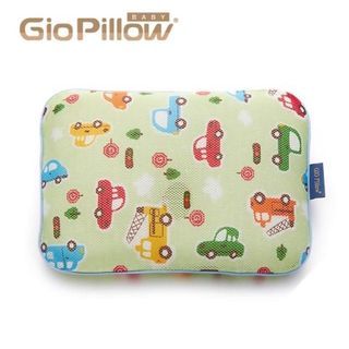【GIO Pillow】超透氣護頭型嬰兒枕M號趣味汽車(二手公司貨)