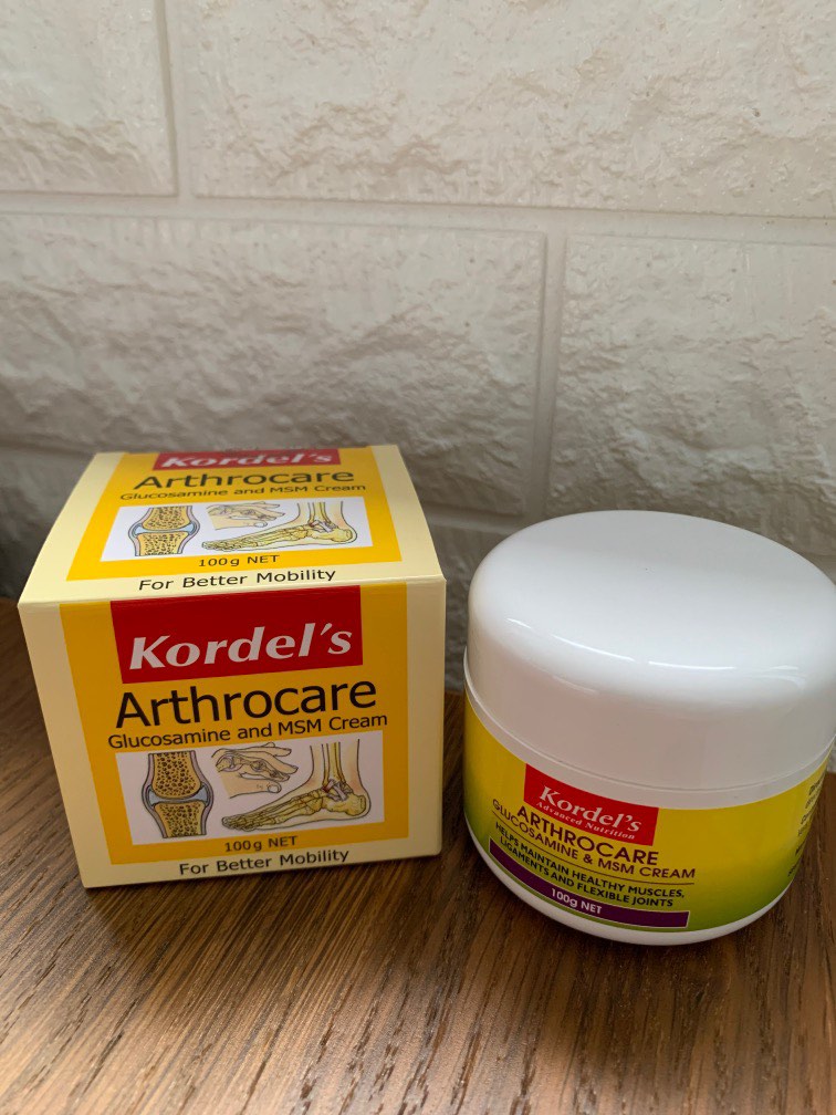 Glucosamine and MSM cream
