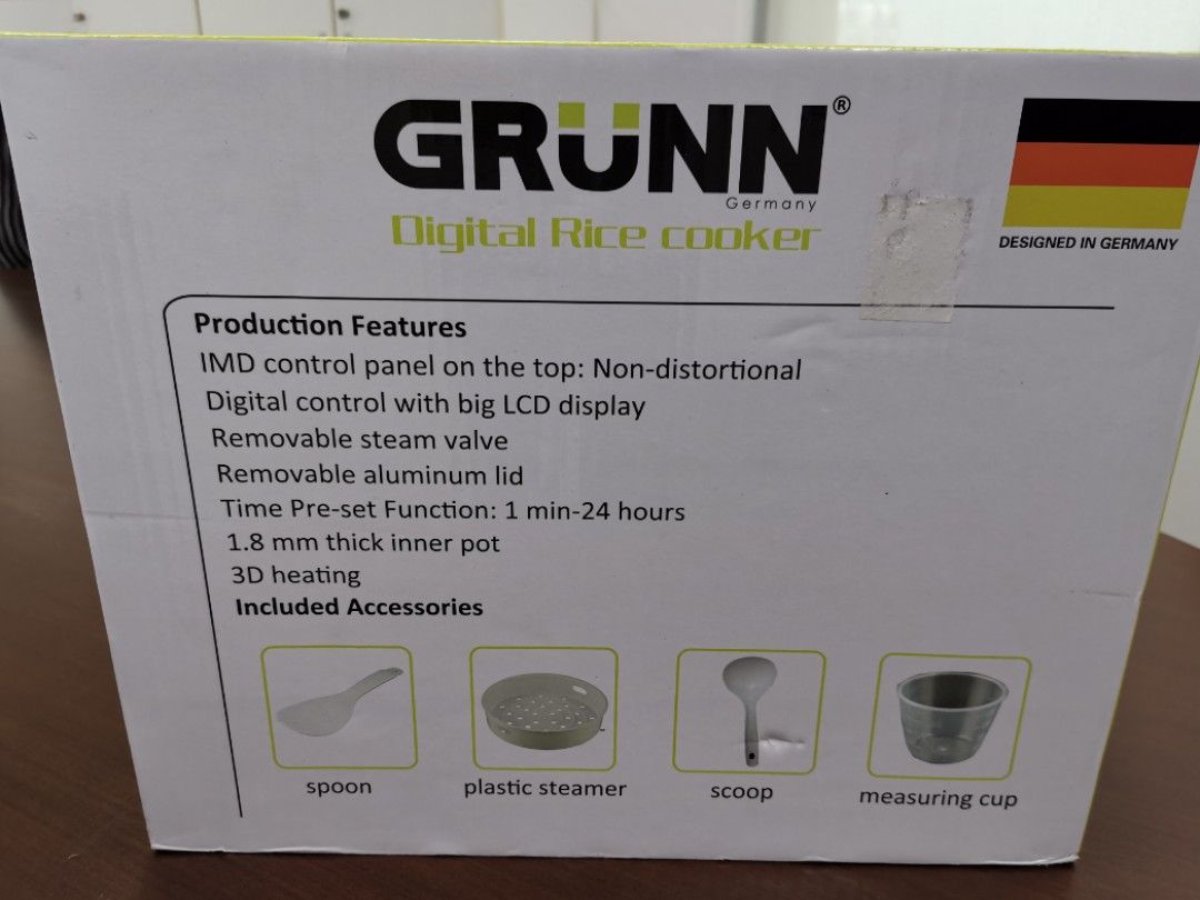 Grunn digital rice cooker, TV & Home Appliances, Kitchen Appliances