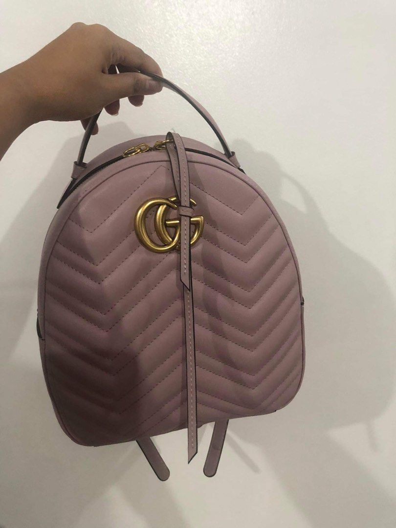 Gucci marmont pink online backpack