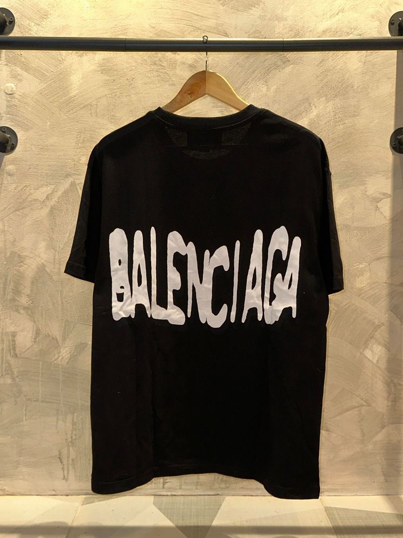 GUCCI X BALENCIAGA SPRAY PAINT T-SHIRT, Men's Fashion, Tops & Sets