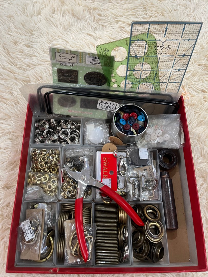 Handmade bag accessories & tools bundle set, Hobbies & Toys, Stationery