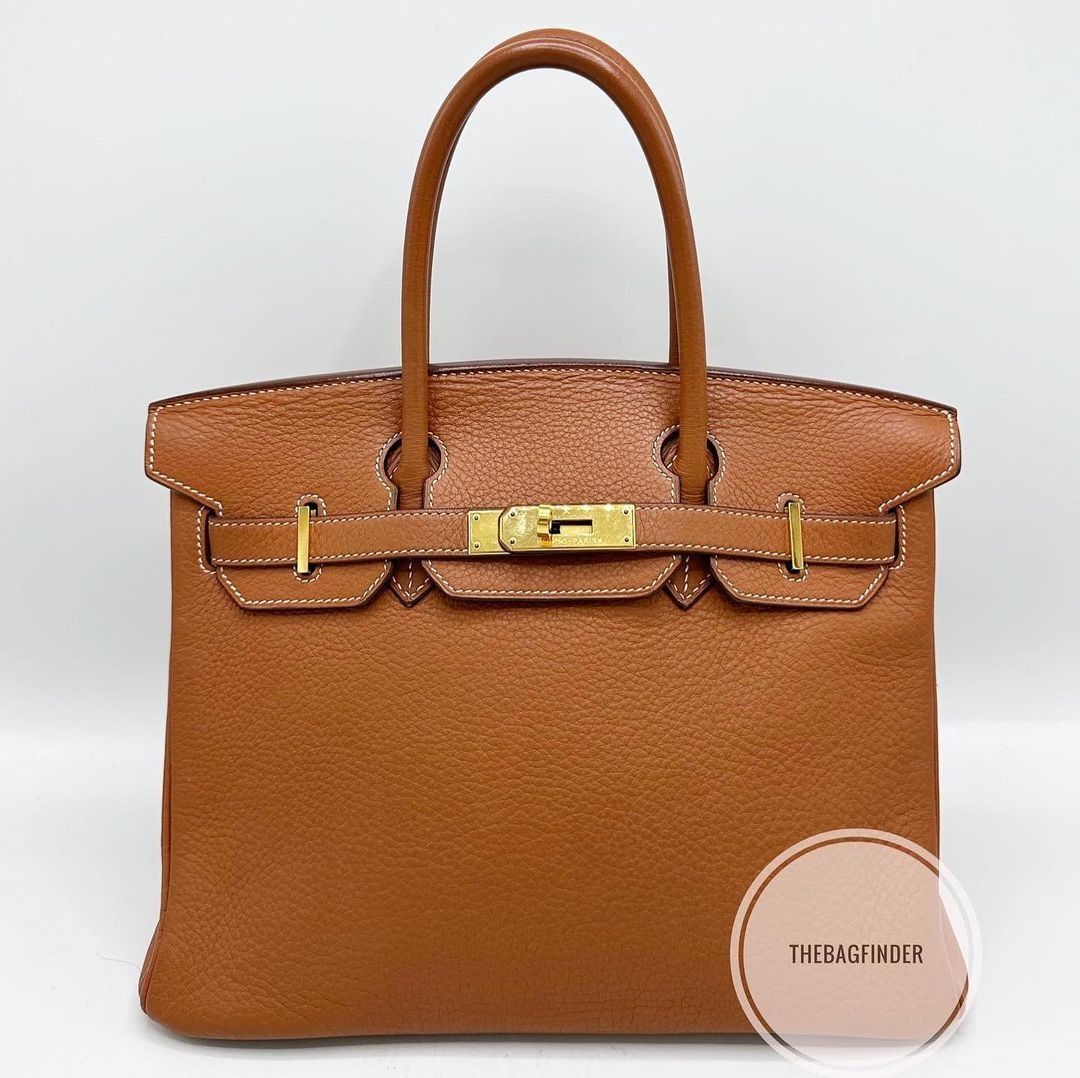 Hermes Birkin 30 Gold Togo, Luxury, Bags & Wallets on Carousell