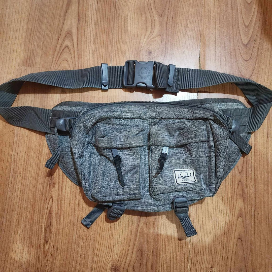 Herschel Eighteen Hip Pack Waist Bag Gray FREE DUST BAG, Men's
