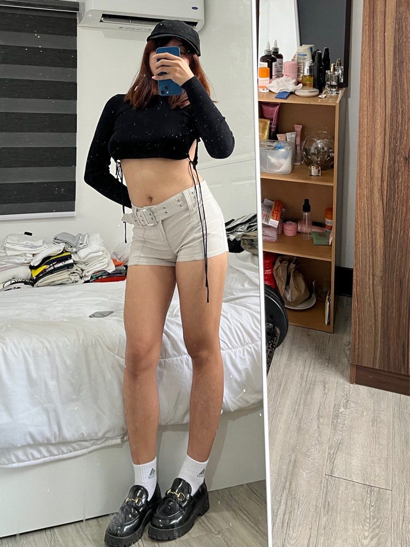 h m booty short Women s Fashion Bottoms Shorts on Carousell