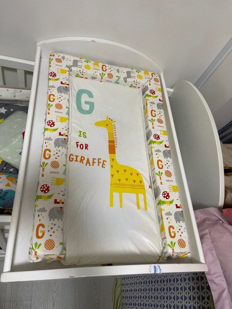 Ikea Baby Cot with changing diapers board attachable, Babies & Kids ...