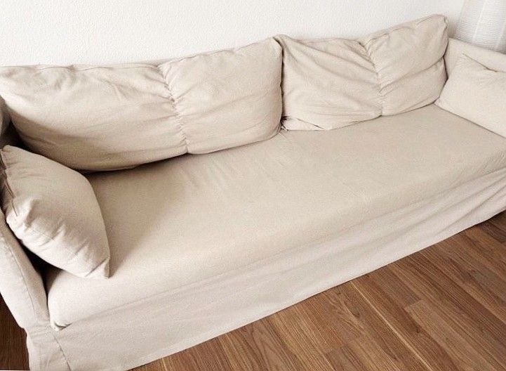 IKEA SANDBACKEN 3SEAT SOFA, Furniture & Home Living, Furniture, Sofas on Carousell