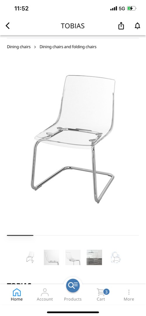 IKEA Tobias chair, 傢俬＆家居, 傢俬, 椅子 Carousell