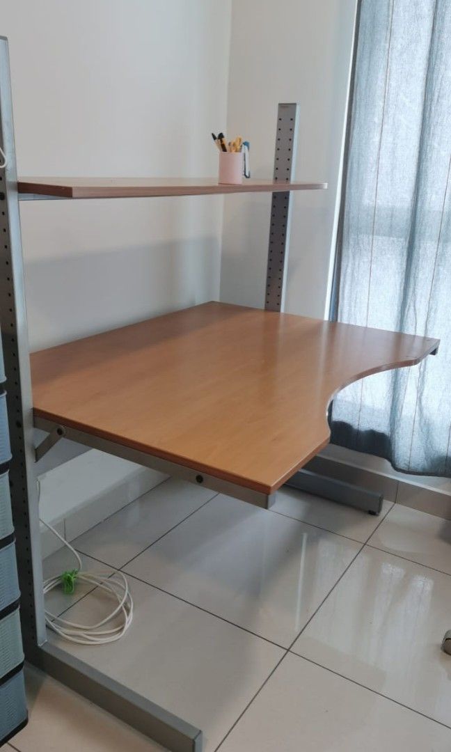 Ikea work station table, Furniture & Home Living, Furniture, Tables & Sets on Carousell