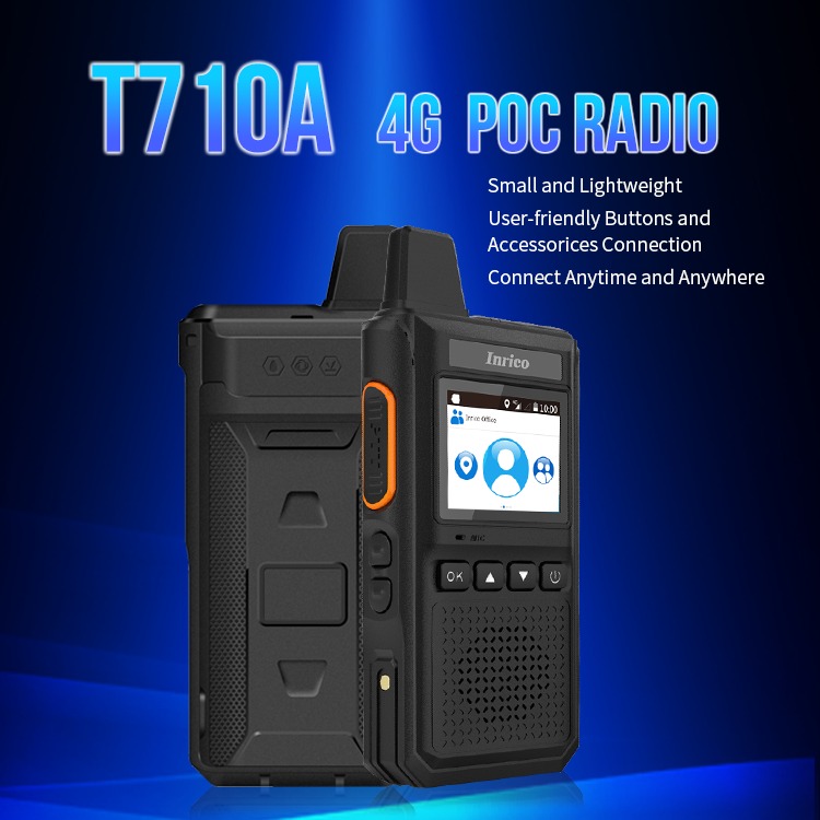 Talkie-walkie PoC INRICO T-710A 4G LTE WIFI 4000mAh Android 8.1 GPS