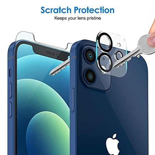 JETech Screen Protector for iPhone 12 6.1-Inch with Camera Lens Protector  (Not for iPhone 12 Pro), Tempered Glass Film, 2-Pack Each, Mobile Phones &  Gadgets, Mobile & Gadget Accessories, Cases & Sleeves