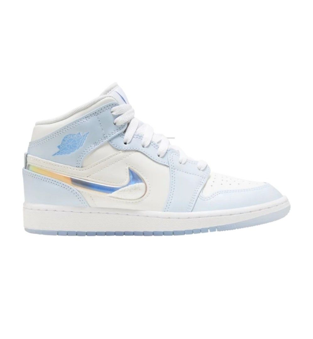 Jordan 1 Mid GS Glitter Swoosh U.P 300 Luxury Sneakers