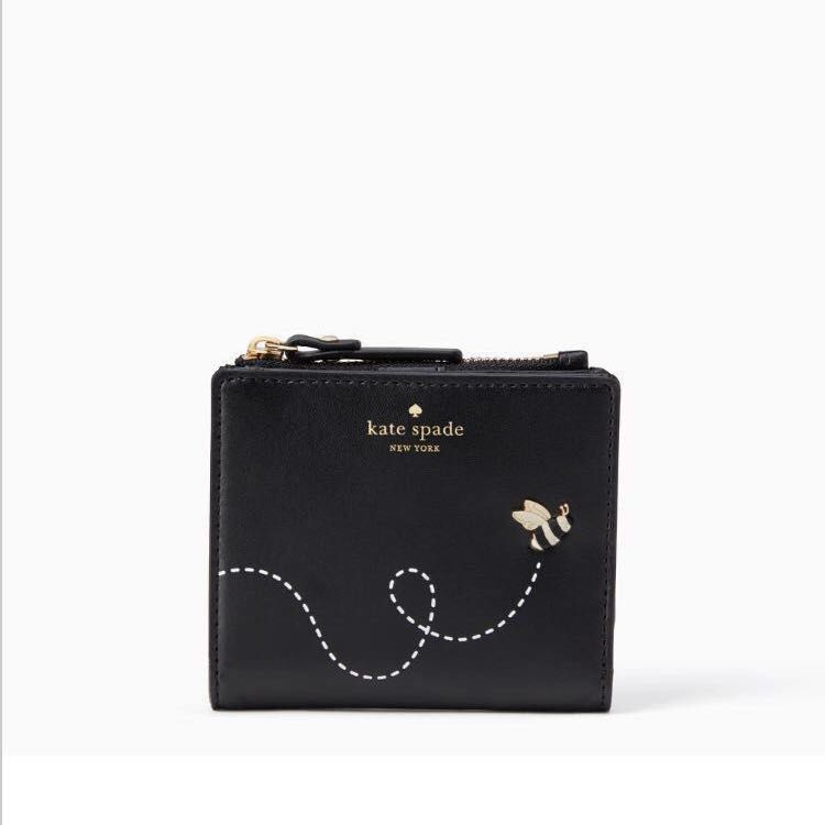 Kate Spade picnic perfect bee applique adalyn small wallet