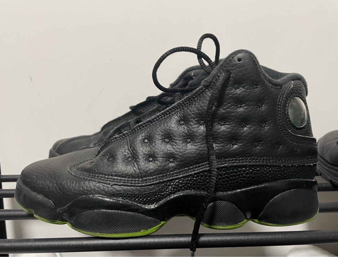 Kids Air Jordan 13 XIII Retro GS Altitude Green Black 414574 042 Carousell