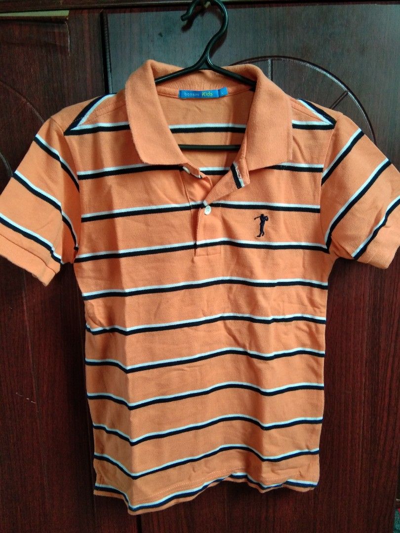 Kids polo shirt (Category: Babies & Kids Fashion) located in Santa Maria. Submitted by pabilip0 (Listing ID 1258082487, Image 1). Description: kids polo shirt Bossini Brand Large on tag (fits 6-8 years old) lightly used.