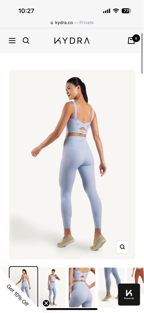 Kydra 7/8 Kyro Leggings - Ash Navy, Women's Fashion, Activewear on Carousell