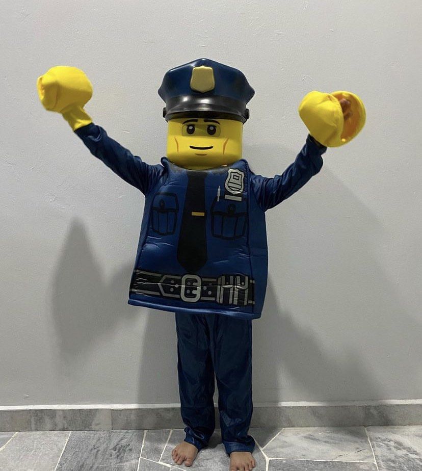 Lego police shop costume