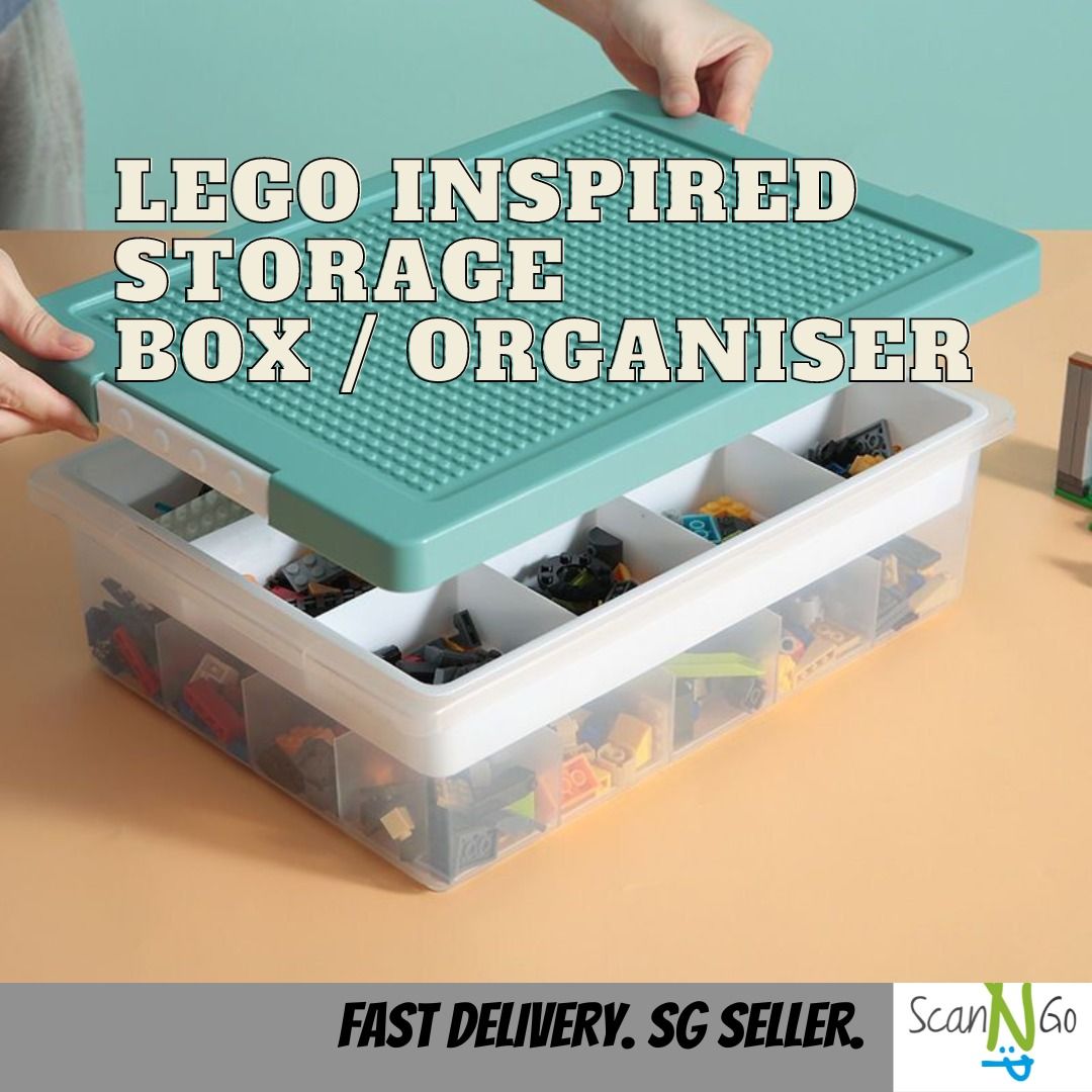 Clear lego storage clearance