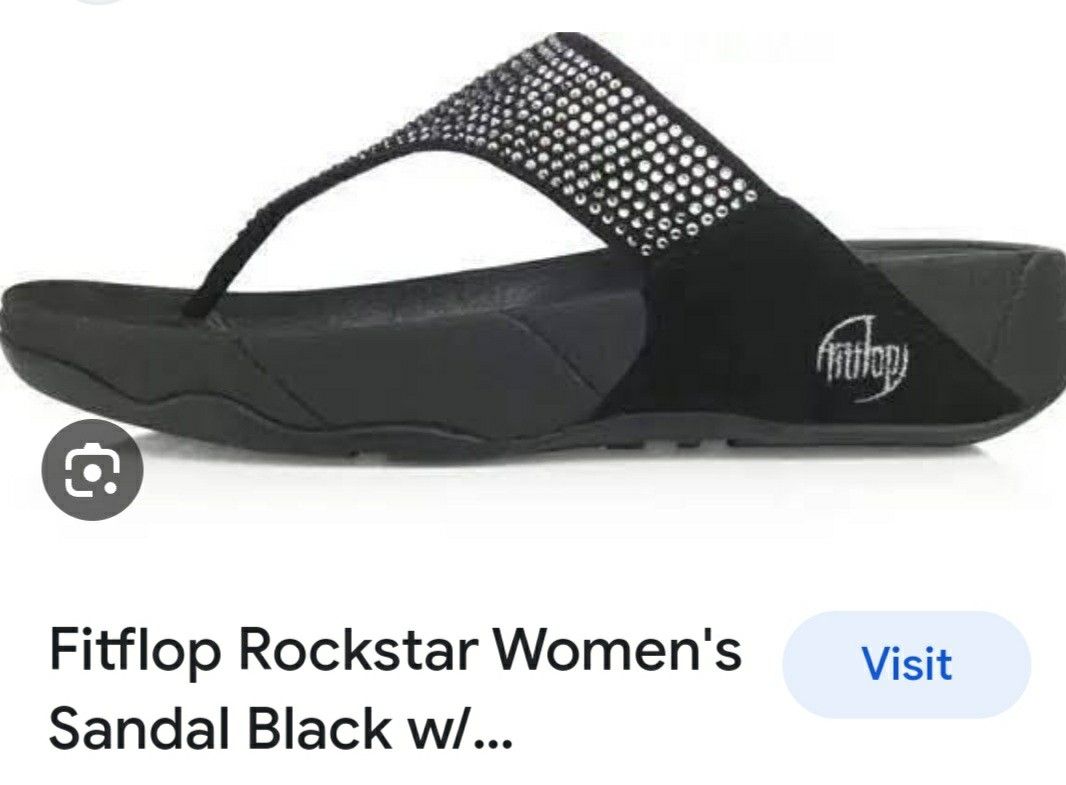 LIMITED EDITION FITFLOPS ROCKSTAR SWAROVSKI CRYSTAL SANDALS SZ US 8 EURO 39