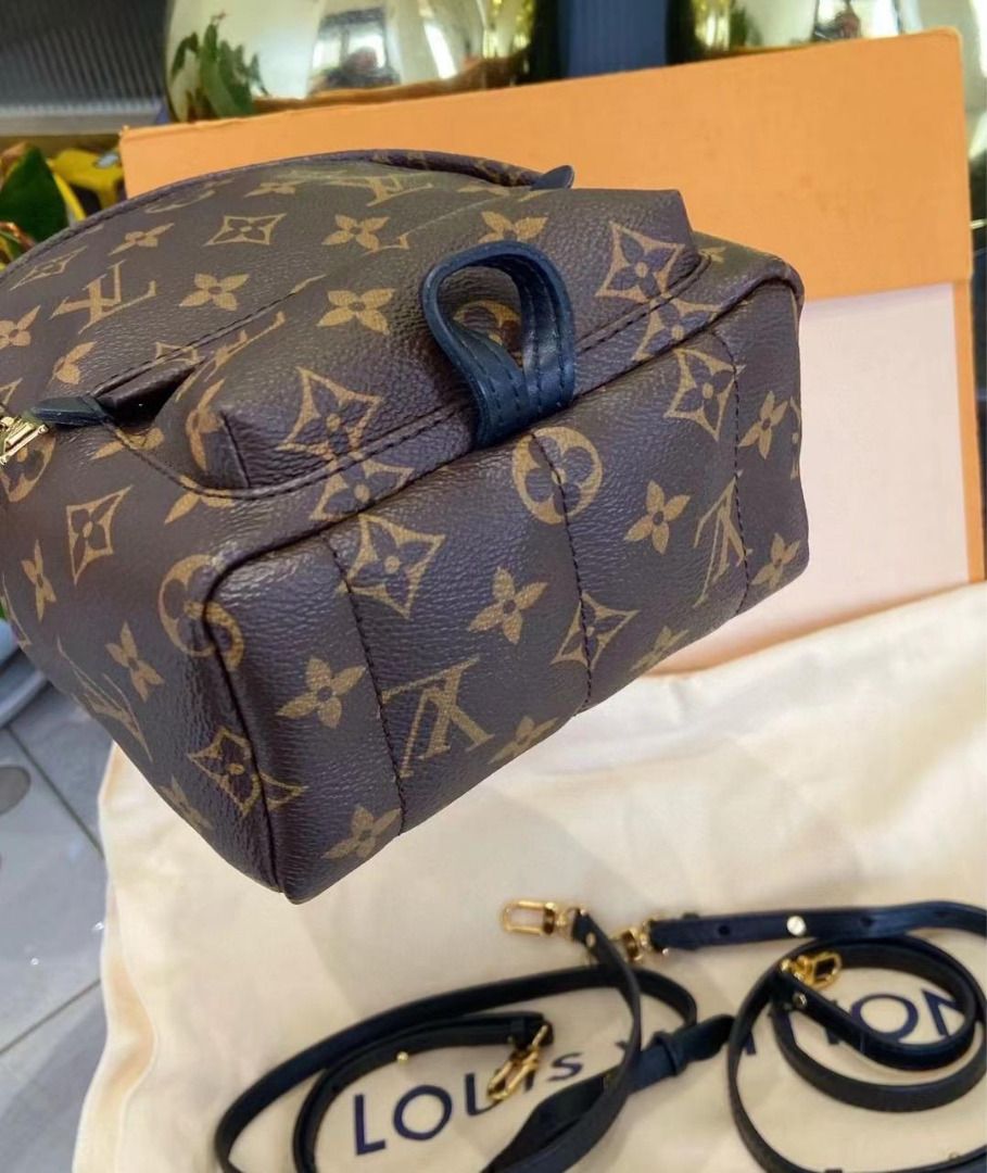 REAL VS FAKE Louis Vuitton Palm Springs Mini Backpack Comparison 