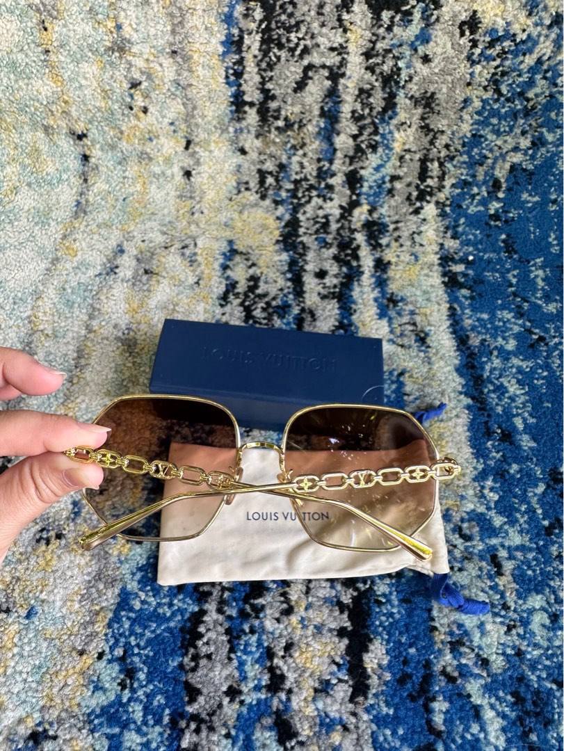 Louis Vuitton My LV Chain Round Sunglasses Gold (Z1650E/W) in Gold Metal -  US