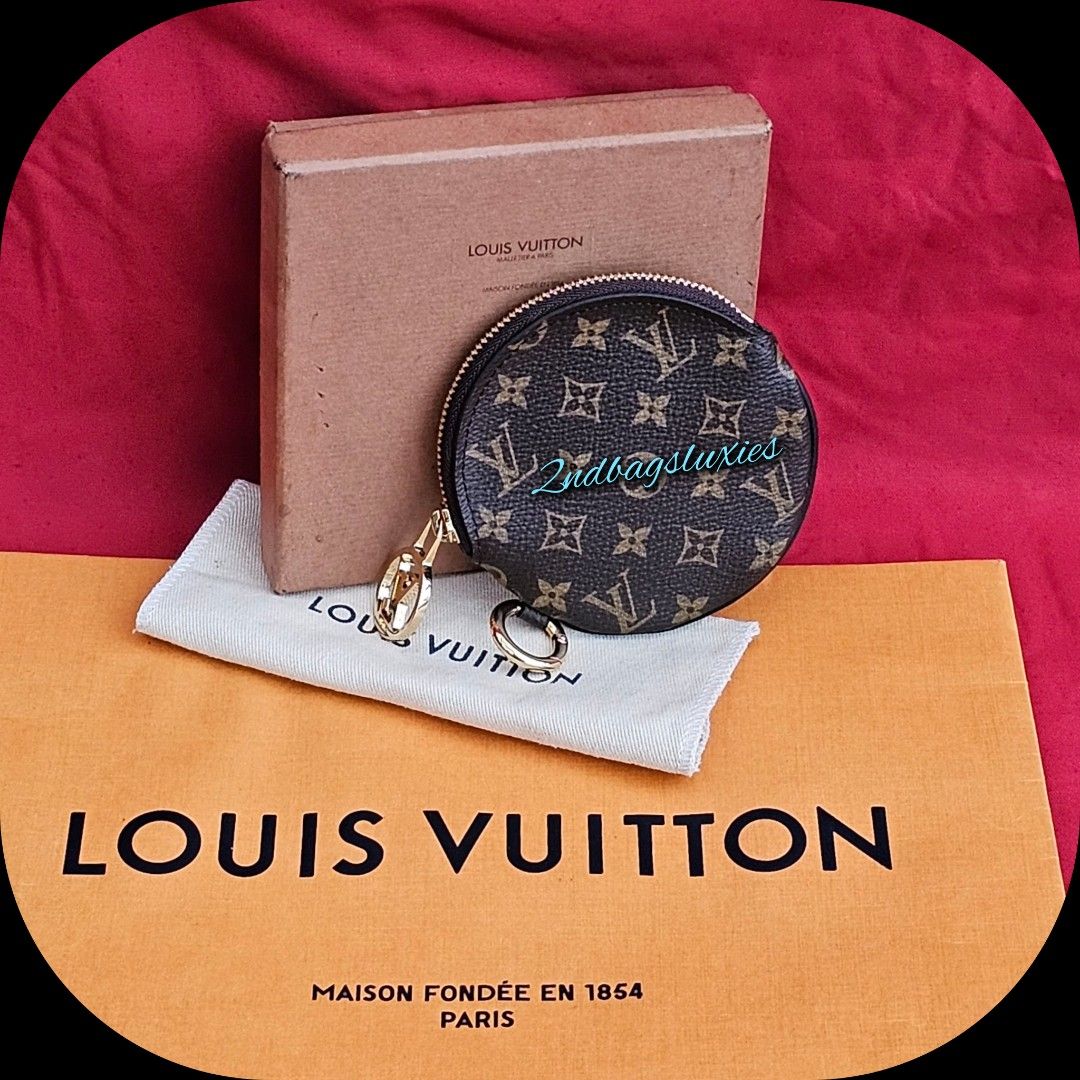 Louis Vuitton Blue LV Monogram Canvas Round Coin Purse