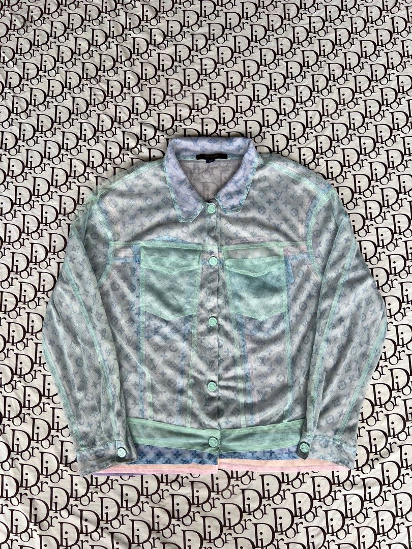 Louis vuitton Multi Colour Monogram Tulle Denim Jacket