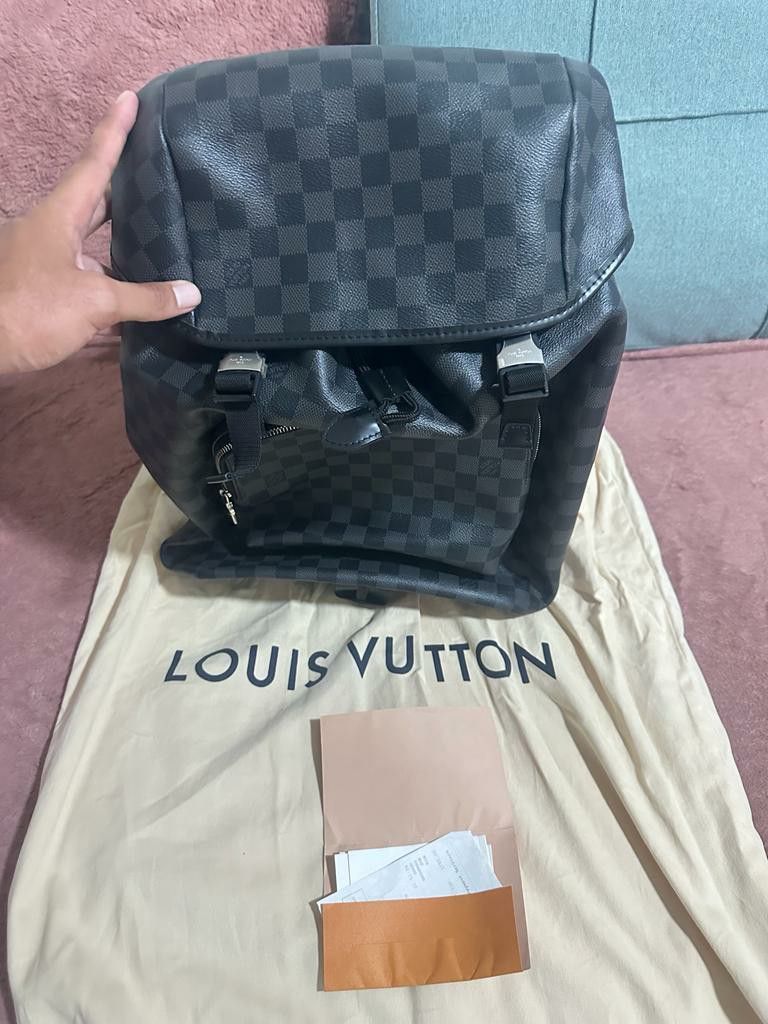 Louis Vuitton Zack Damier Graphite Backpack, Luxury, Bags & Wallets on  Carousell