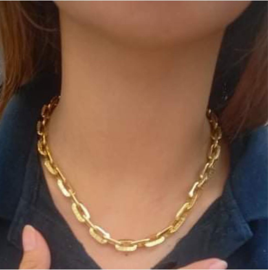 LV EDGE NECKLACE 18 & 20 HKSETTING, Women's Fashion, Jewelry &  Organizers, Necklaces on Carousell