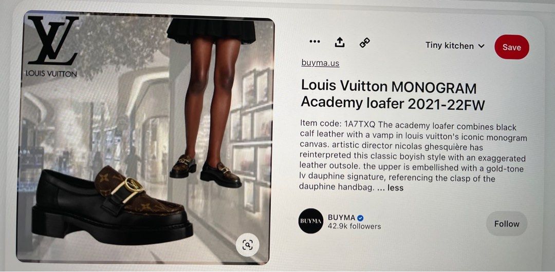 Louis Vuitton MONOGRAM 2021-22FW Academy loafer (1A7TXQ)