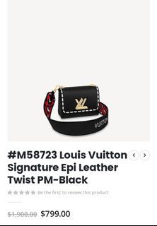 M58723 Louis Vuitton Signature Epi Leather Twist PM-Black