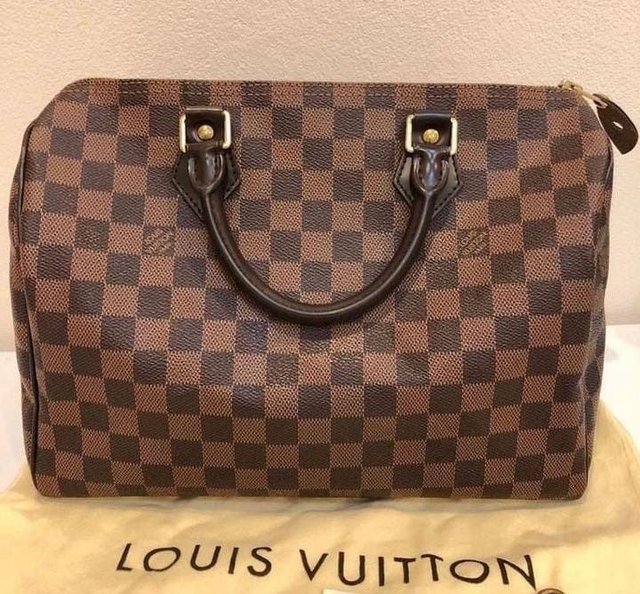 Tas Louis Vuitton LV speedy 30, Barang Mewah, Tas & Dompet di Carousell