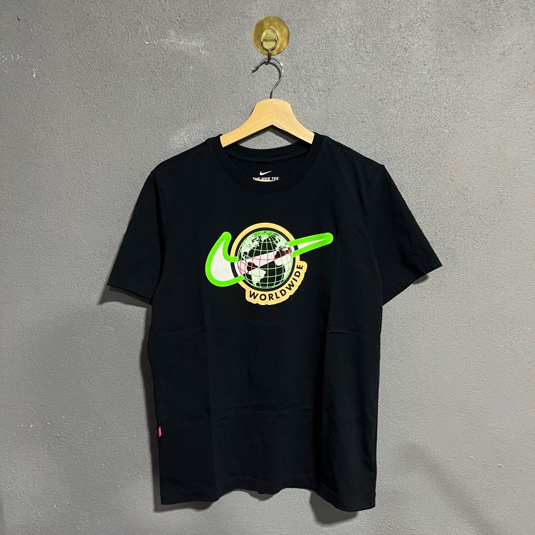 M Nike Worldwide Black T shirt Men s Fashion Tops Sets