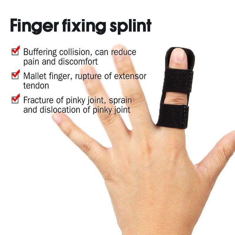 Finger Splint Brace - Adjustable Finger Brace for Ring and Pinky Finger +  Trigger Finger Splint - Reversible Finger Immobilizer for Straightening