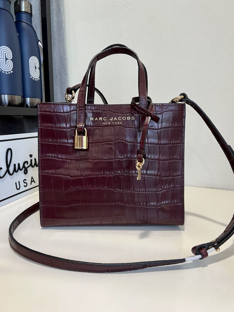 Marc jacobs embossed on sale tote bag