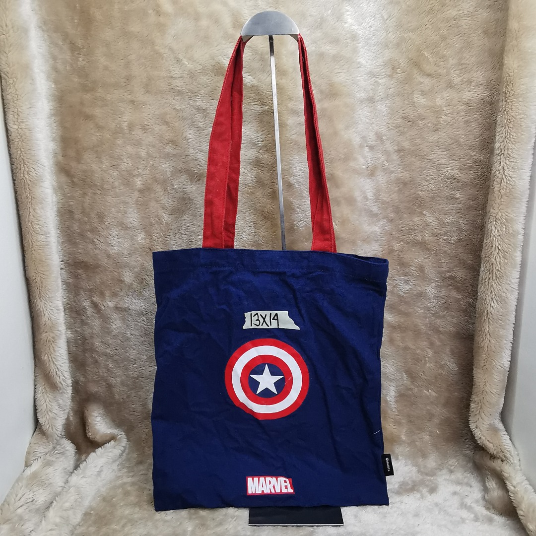 Tote Bag Marvel Officiel - Sac Shopping Coton Bio Avec Design Super-Héros