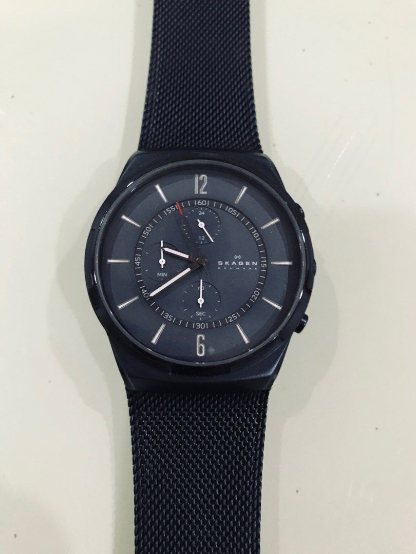Mens black discount watch sale